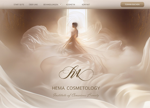 Логотип, сайт Студии косметологии в Берлине
