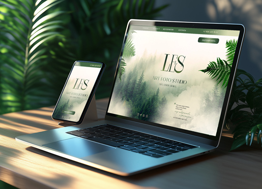 Сайт и логотип для фото-студии