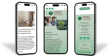 Корпоративный сайт Амбулаторной помощи в Берлине